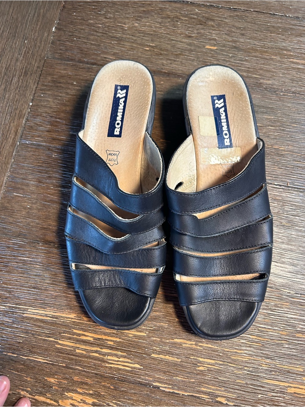 Romika leather sandals size 9